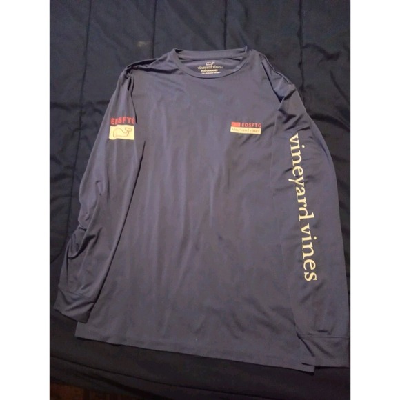 Vineyard Vines Performance Men's EDSFTG Sailing Long Sleeve T-shirt Size‎ S 9M - Picture 1 of 5